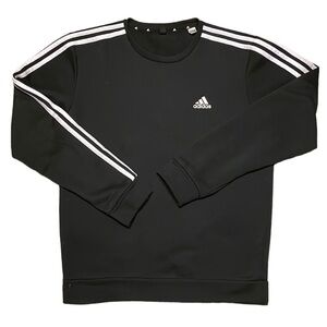 ADIDAS Black Long‎ Sleeve Crewneck Size Medium
